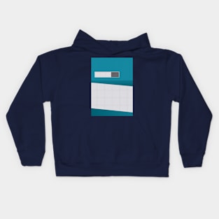 Funky Little Teal Windows Kids Hoodie